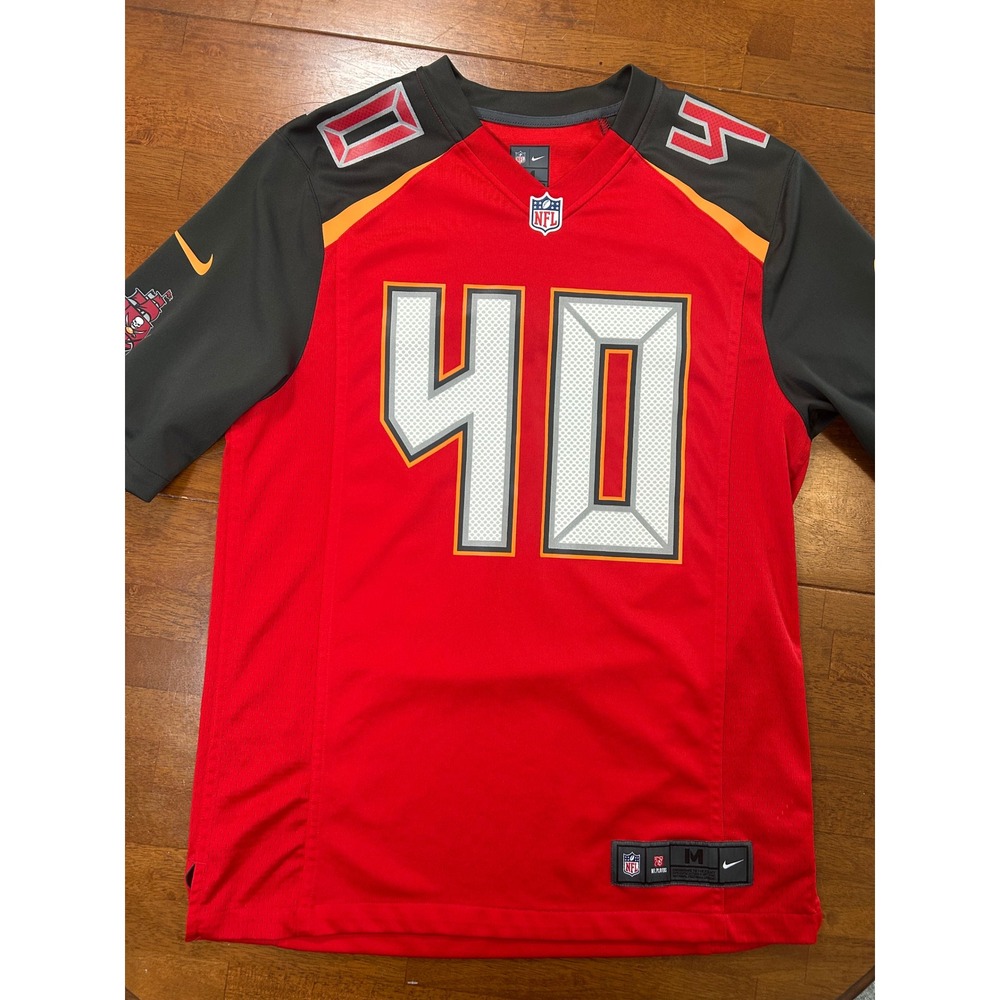 Nike Tampa Bay Buccaneers Jersey Mens Medium Red Najee Goode 40 NFL Football